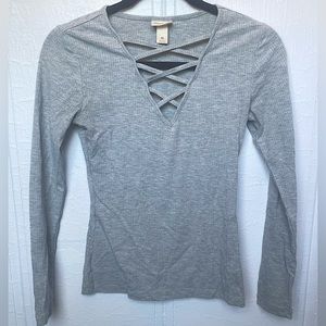 Mossimo Ribbed Long Sleeve | XS